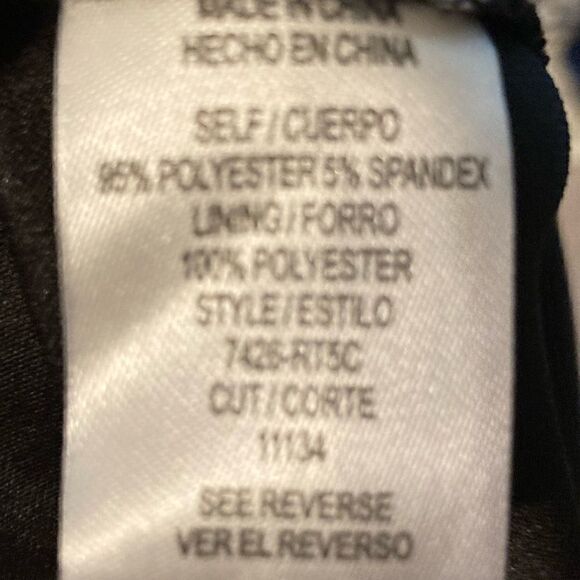 Jodi Kristopher Black Sleeveless Fit And Flare Dress With Cutout Waist, Size 3 - Picture 8 of 8